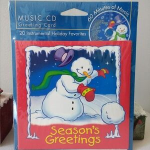 Season's Greetings Music CD Greeting Card 3/$20